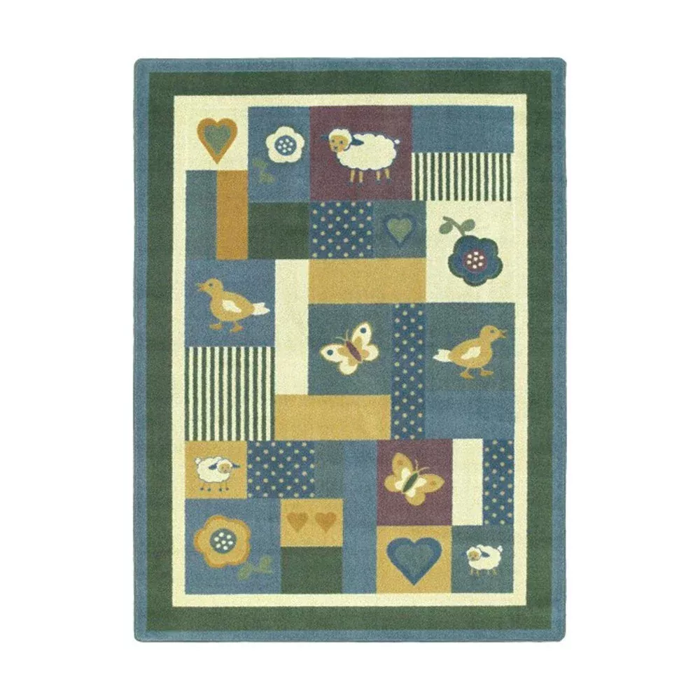 Joy Carpets Kid Essentials Infants & Toddlers Baby Love Rug, Soft, 3'10" x 5'4"
