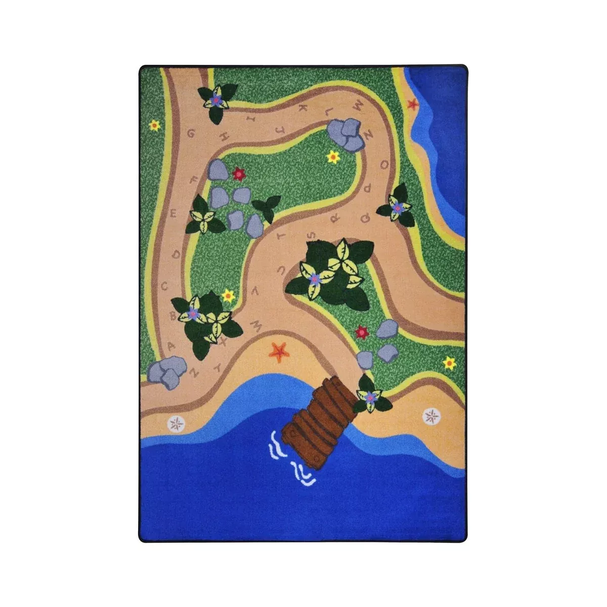 Joy Carpets Sandy Shores Rug, Multi, 5'4" x 7'8"