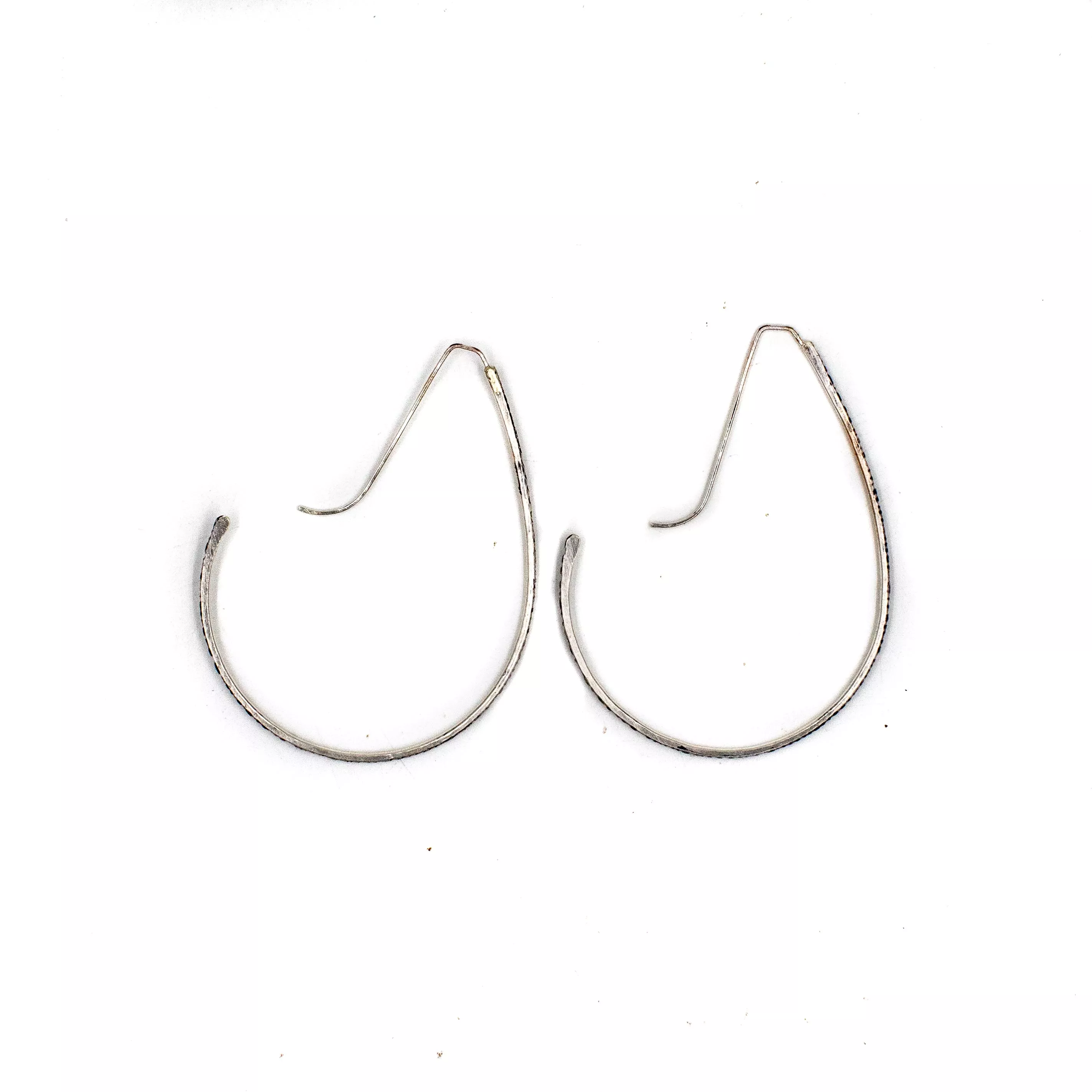 Jules Hoops in Sterling Silver by Julie Cooper Designs LARGE