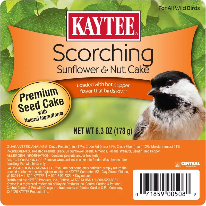 Kaytee Scorching Sunflower Seed & Nut Suet - 6.3 oz. & 2.2 lb.