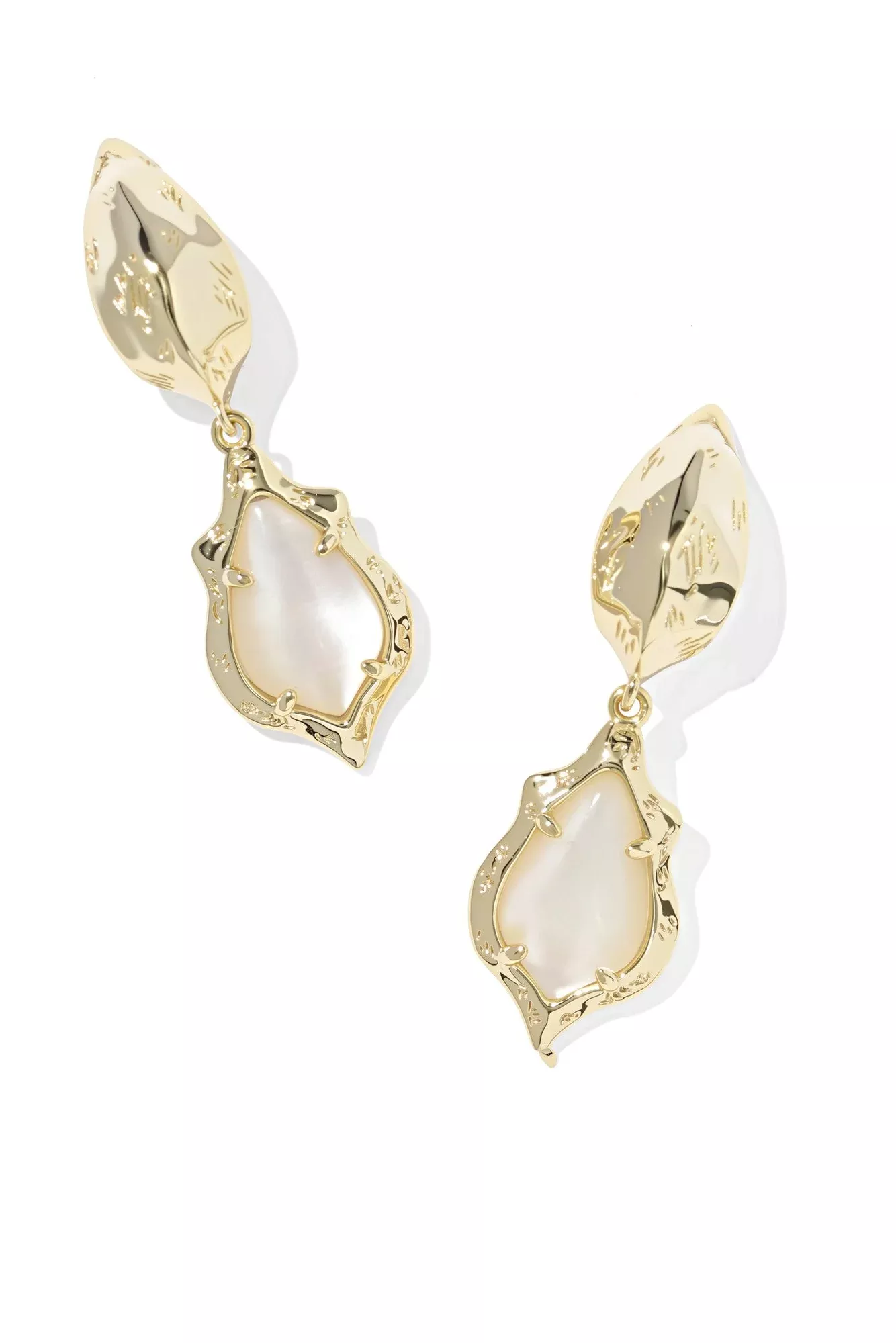 Kendra Scott Adriana Scallop Frame Huggie Earrings