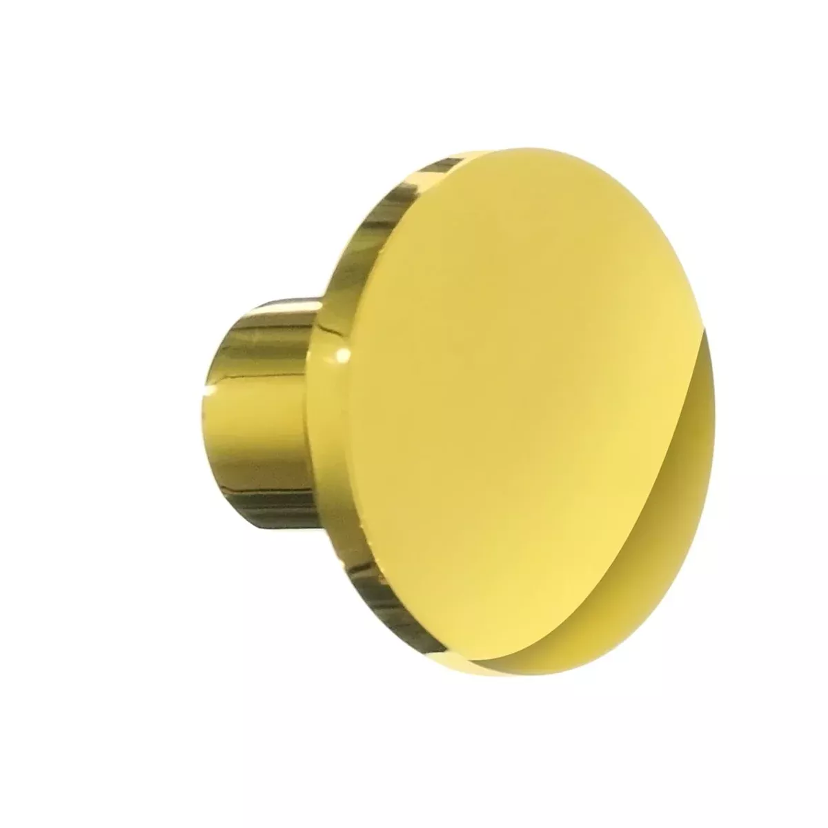 KNOB POLISHED BRASS FINISH 1 1/16''