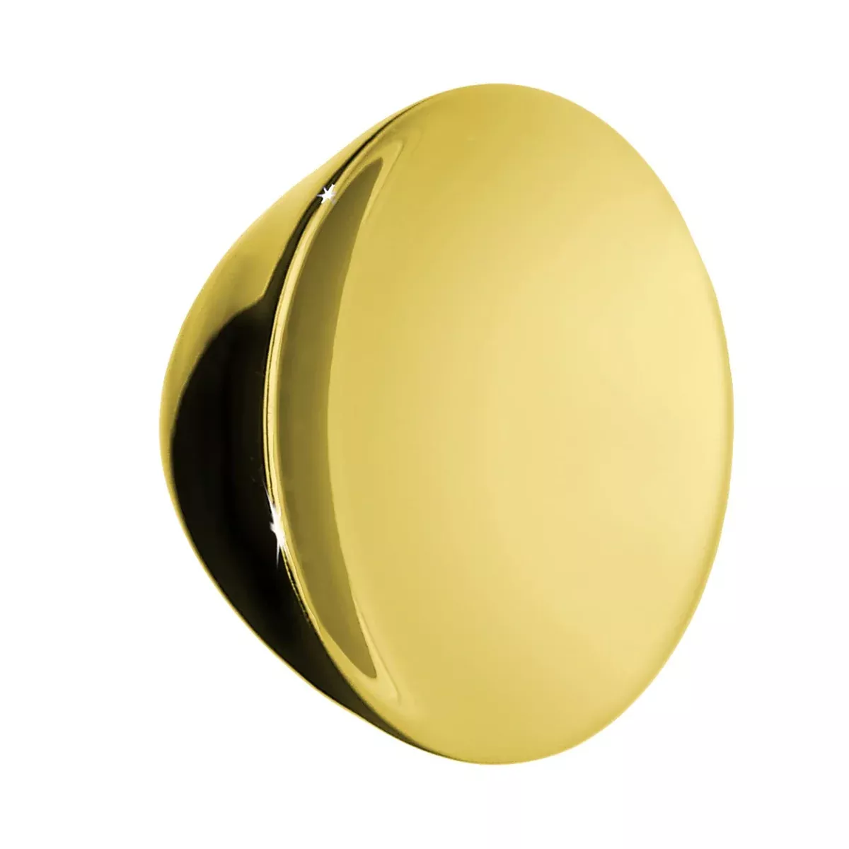 KNOB POLISHED BRASS FINISH 1 1/4''