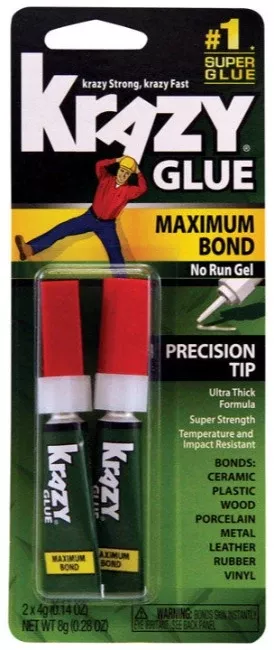 Krazy Glue Super Strength Glue - 0.14 oz. - 2 pc.
