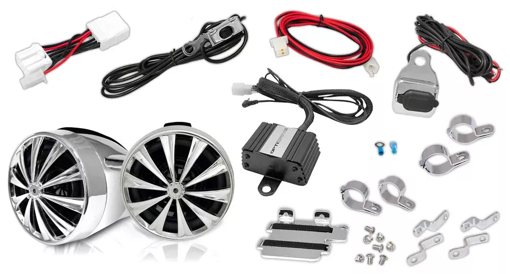 Lanzar OPTIMC90 700 Watt Motorcycle Sound Kit