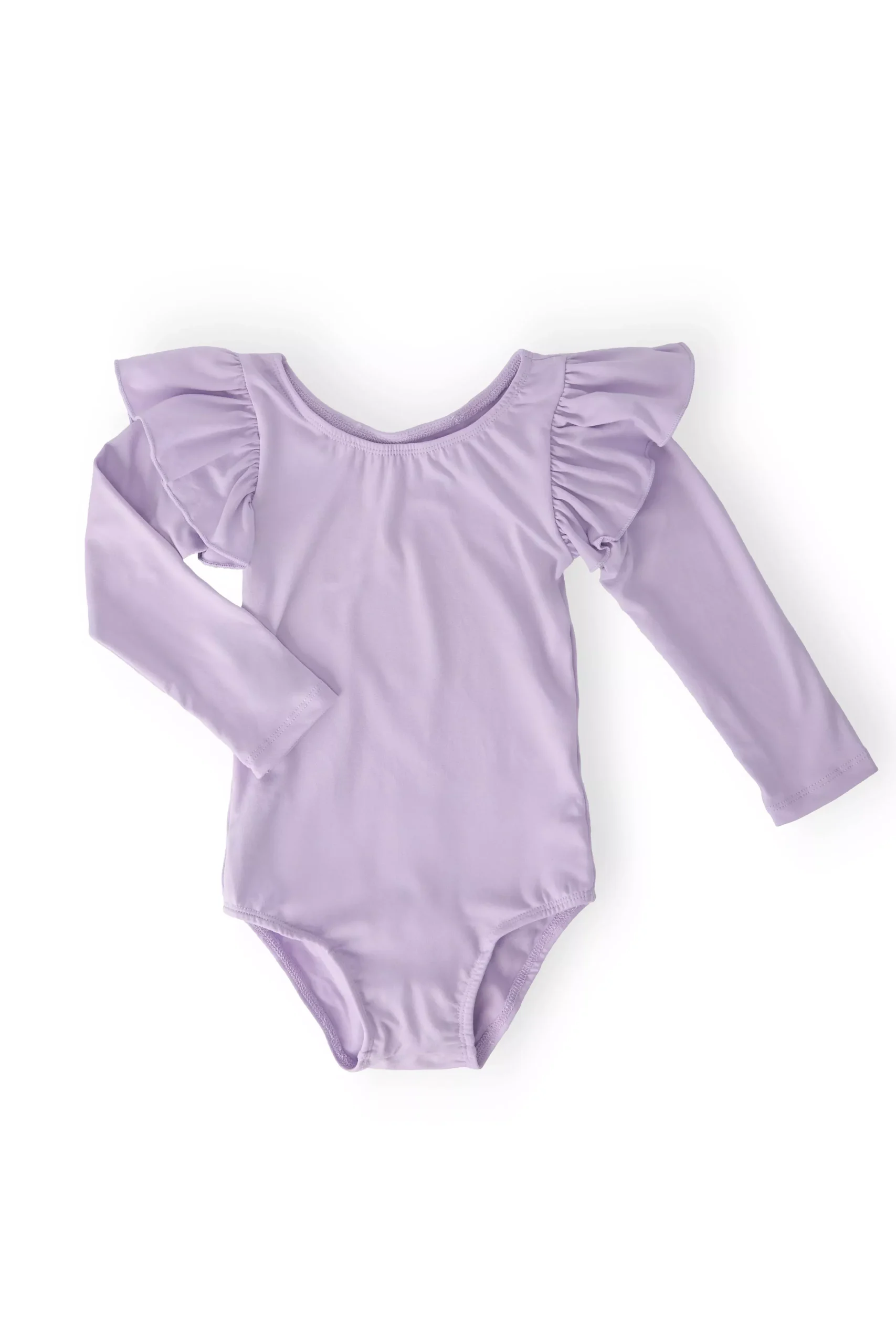 Lavender L /S Flutter Sleeve Leotard