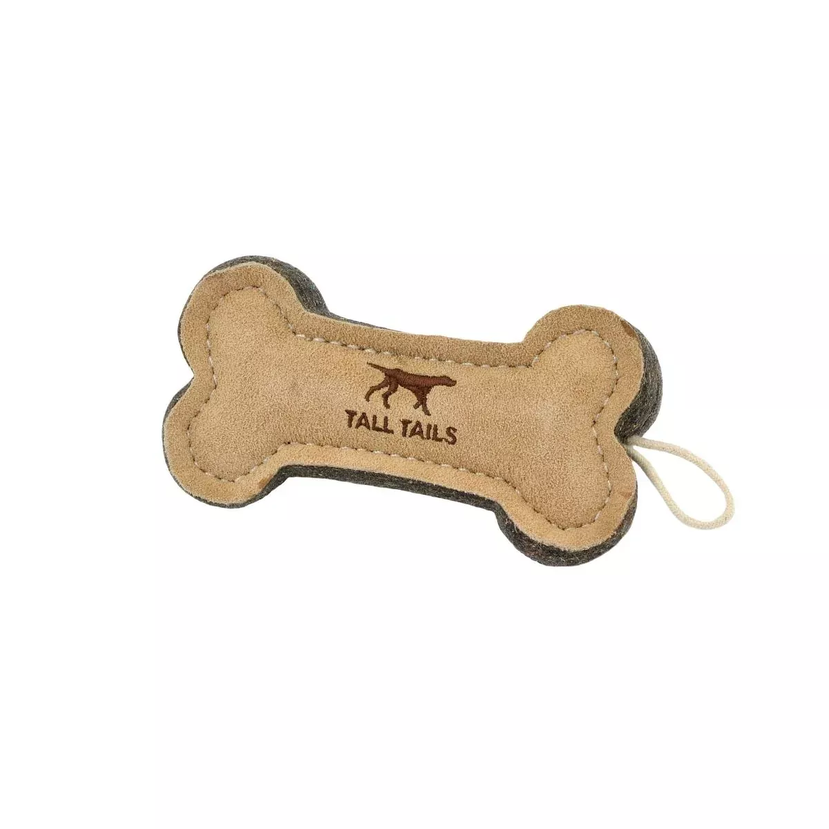 Leather Bone Fetch Dog Toy