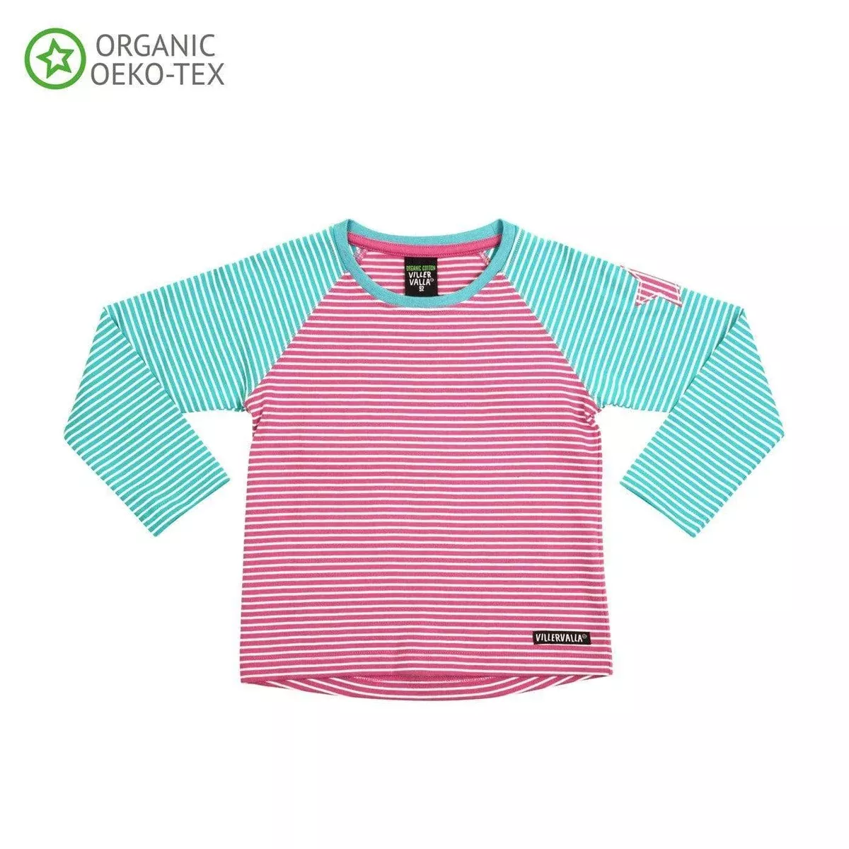 Long Sleeve Tshirt Stripes Flamingo/Wave