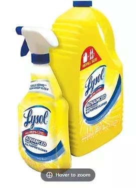 Lysol All-Purpose Cleaner, 32 oz. Trigger Bottle with 144 oz. Refill, Lemon Breeze