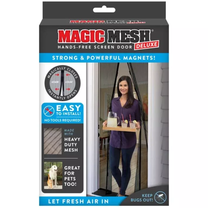 Magic Mesh Hands-Free Magnetic Screen Door