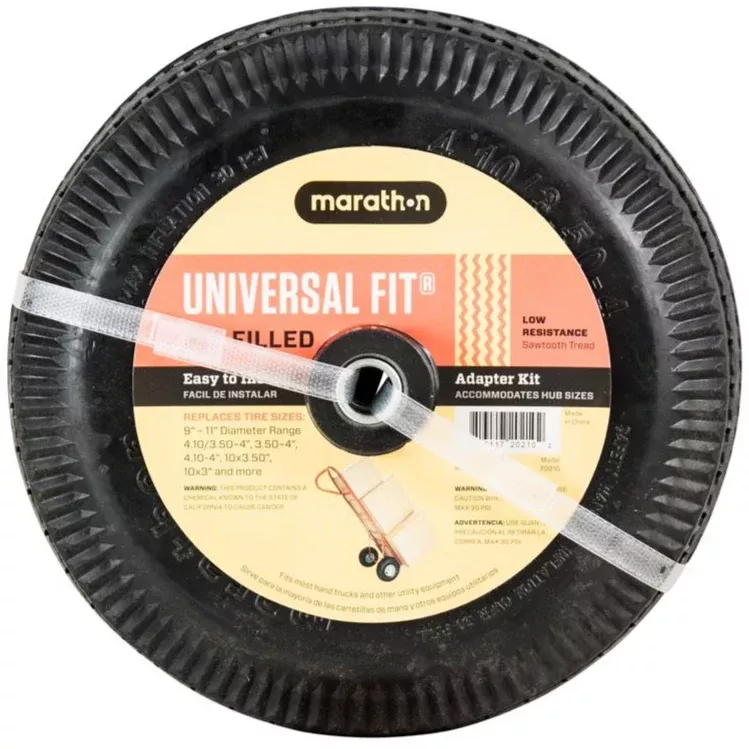 Marathon 10" Universal Fit Pneumatic Offset Hand Truck Tire