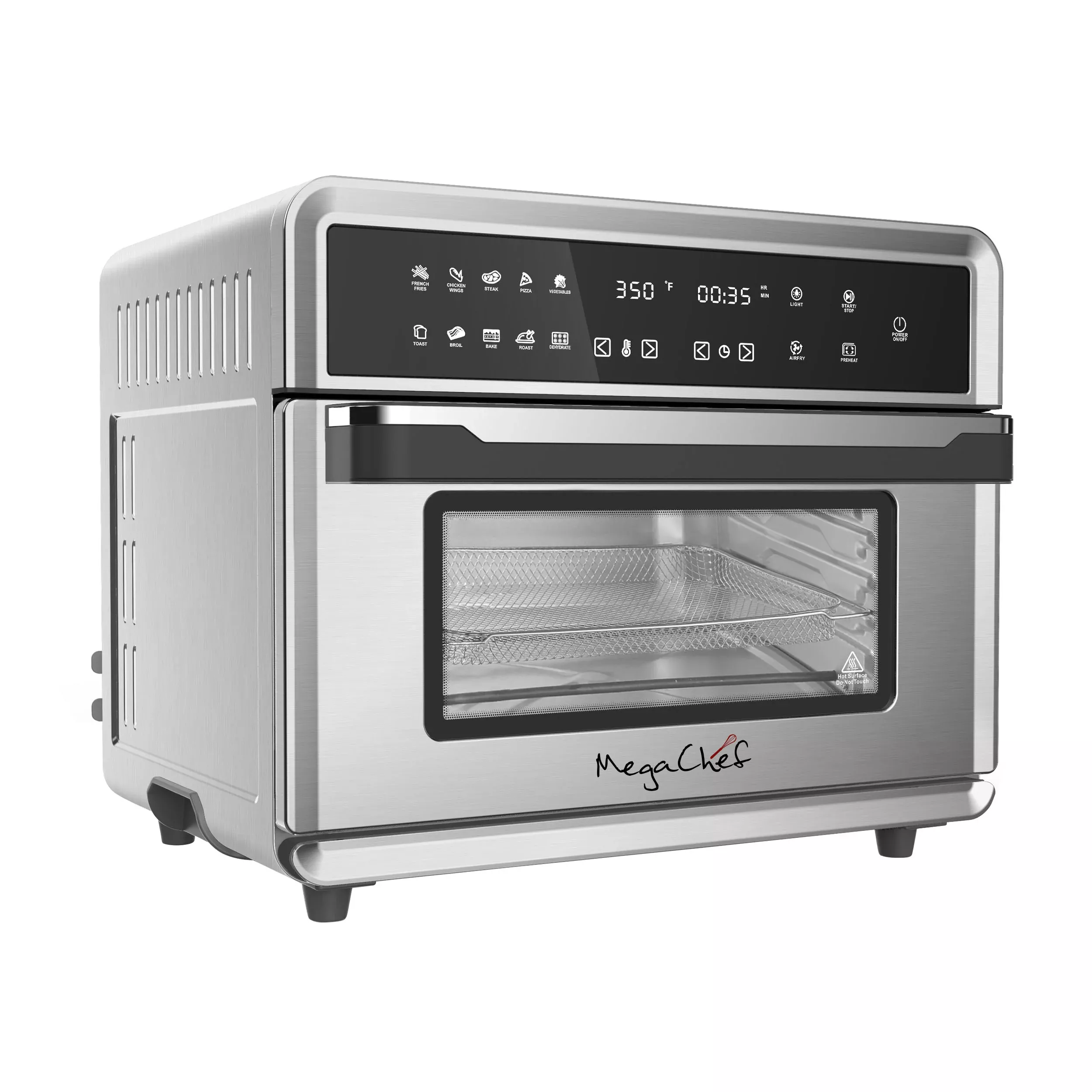 Megachef MegaChef 10 in 1 Electronic Multifunction 360 Degree Hot Air Technology Countertop Oven