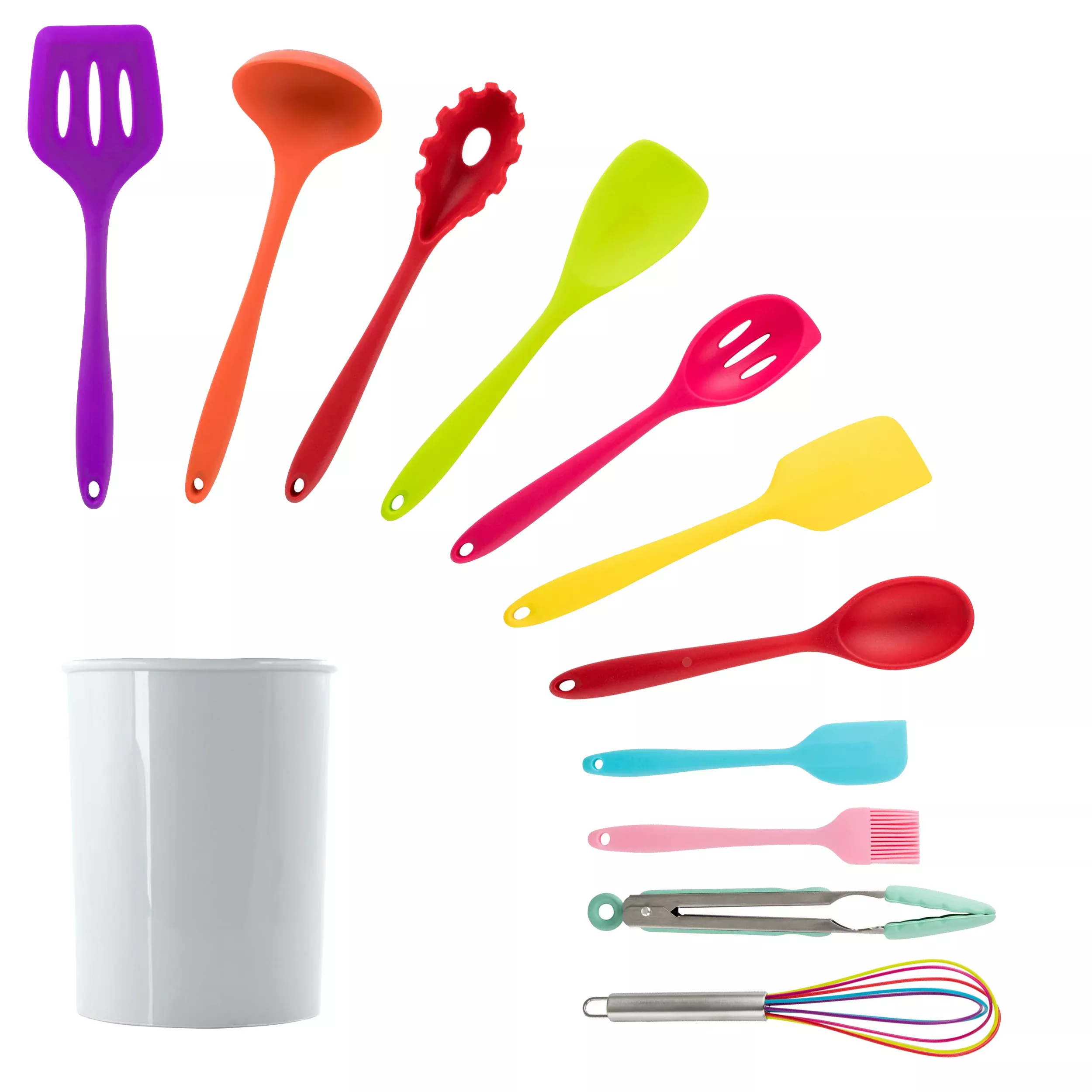 Megachef MegaChef Mulit-Color Silicone Cooking Utensils, Set of 12