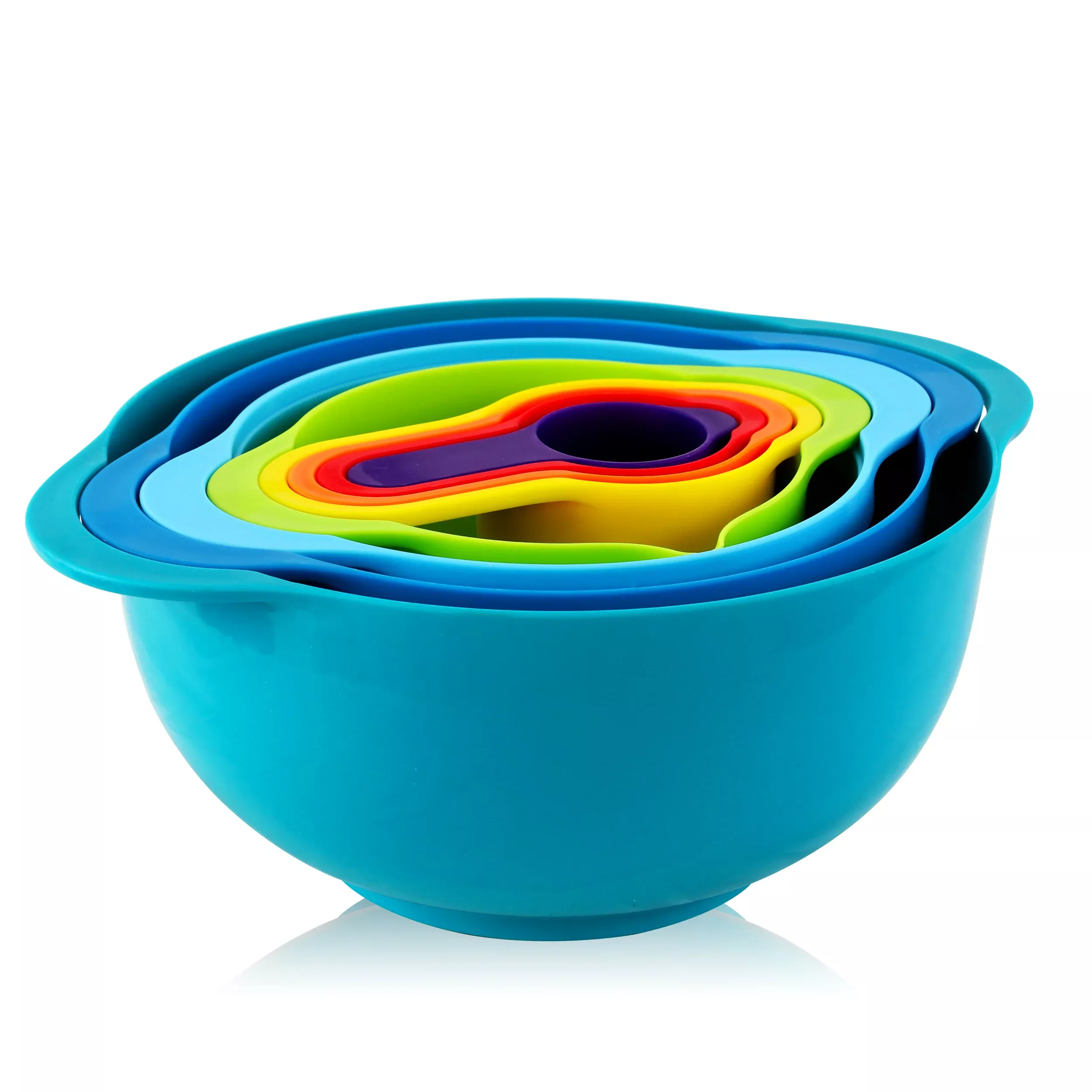 Megachef MegaChef Multipurpose Stackable Mixing Bowl and Measuring Cup Set