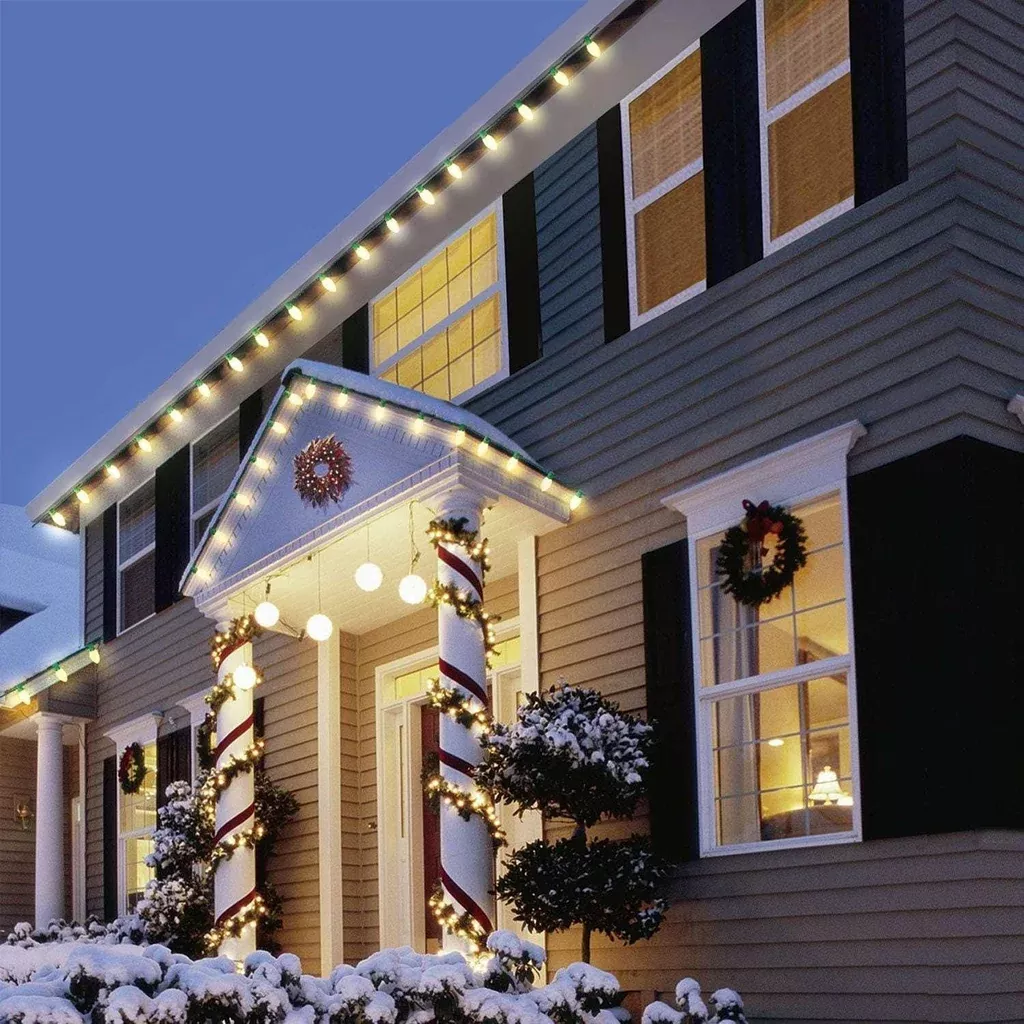Member's Mark 50ct LED C9 Lights, 21' Lighted Length, Assorted Colors