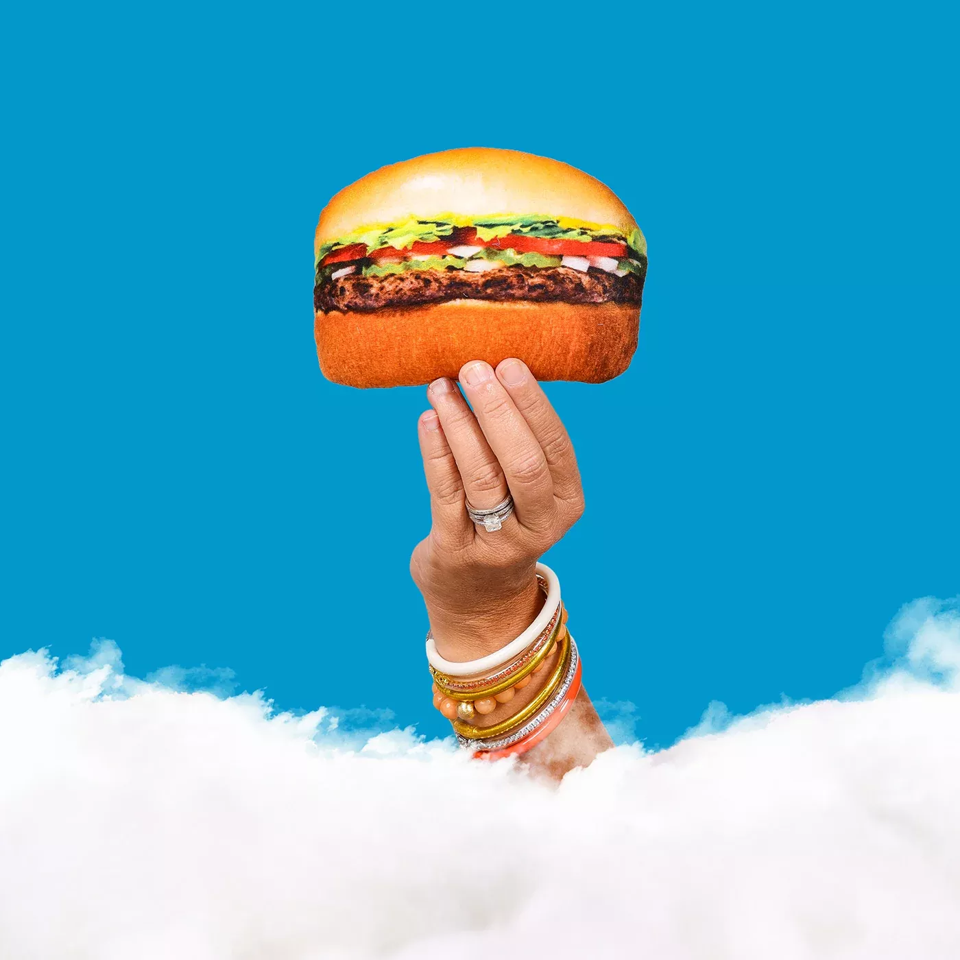 Mini #1 Burger Pillow