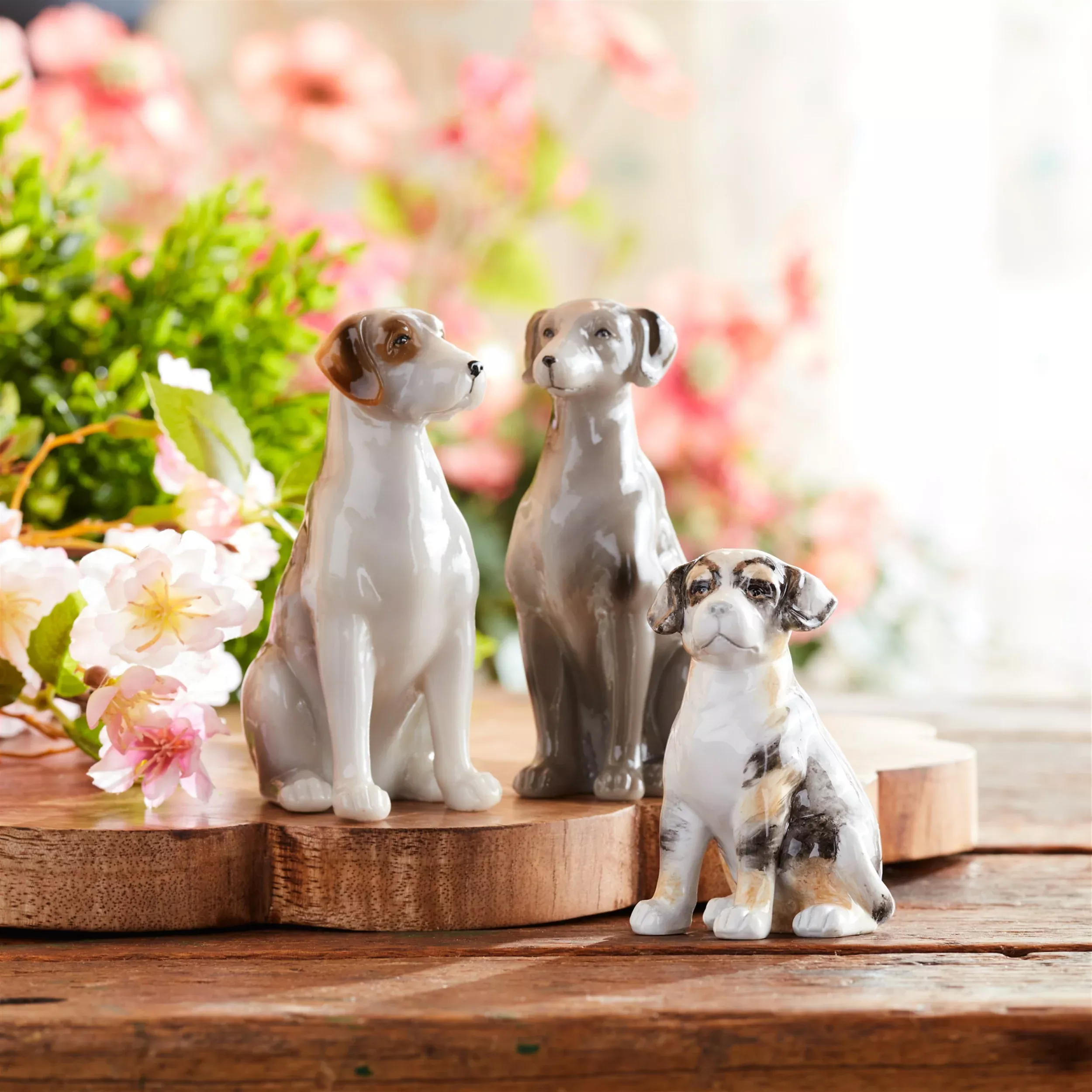 Mini Glazed Dog Figurine