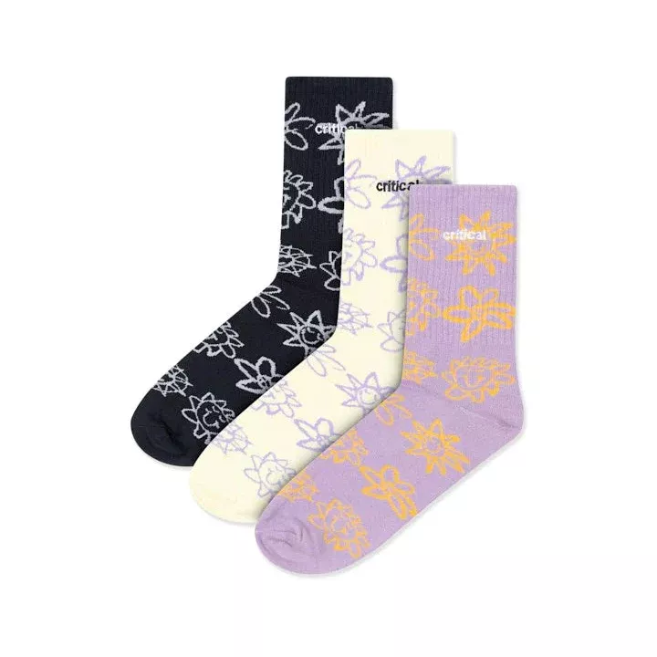 Mojo 3pk Socks | Multi | Critical Slide