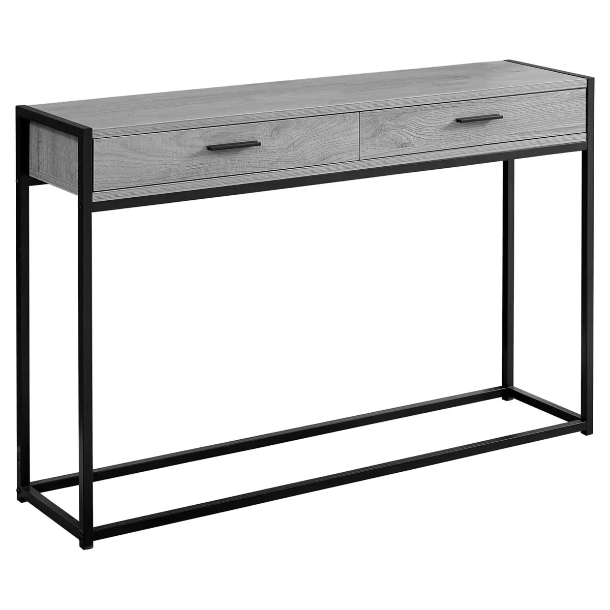 Monarch Specialties Accent Table Console Entryway Narrow Sofa Living Room Bedroom Metal Grey
