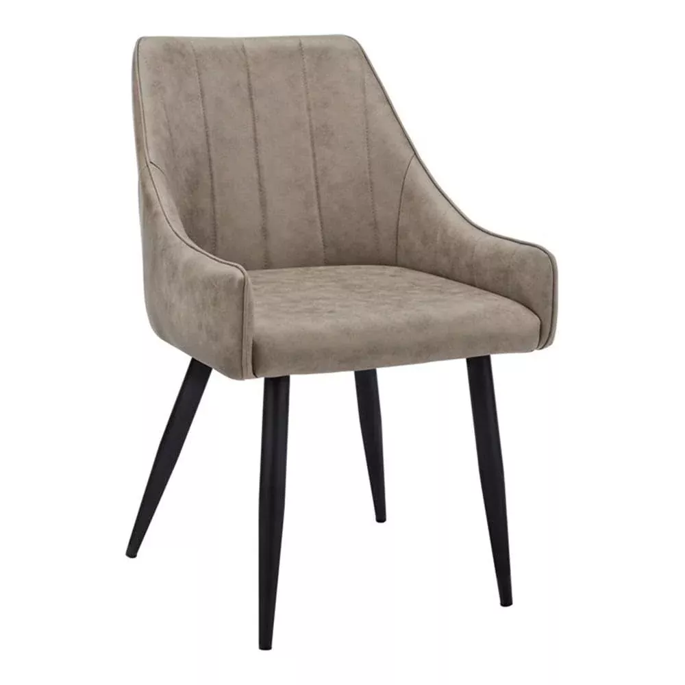 Monarch Specialties I 1188 Dining Chair, Set of 2, Side, Upholstered, Kitchen, Dining Room, Fabric, Metal, Beige, Black, Contemporary, Modern