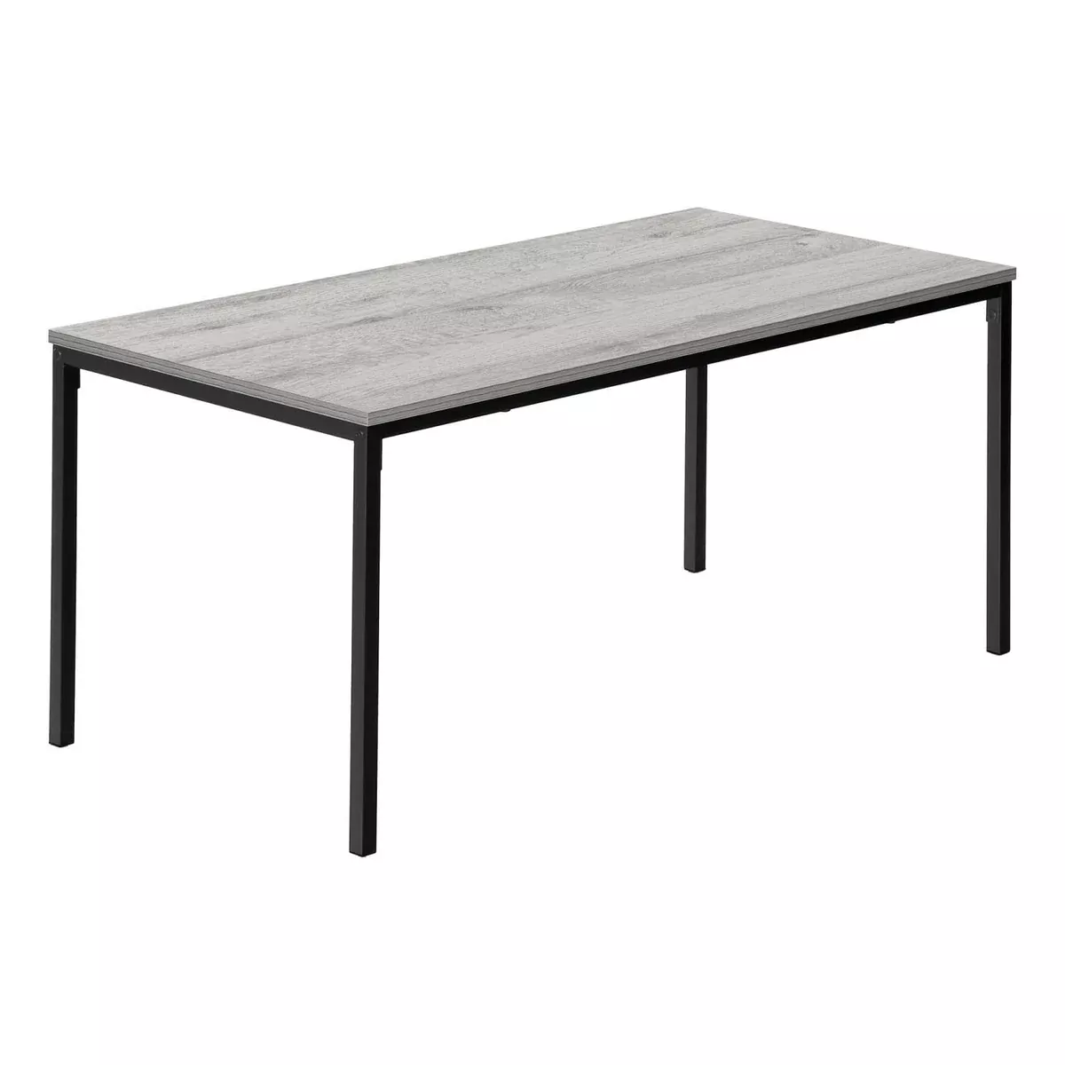 Monarch Specialties I 3796 Coffee Table, Accent, Cocktail, Rectangular, Living Room, 40" L, Metal, Laminate, Grey, Black, Contemporary, Modern
