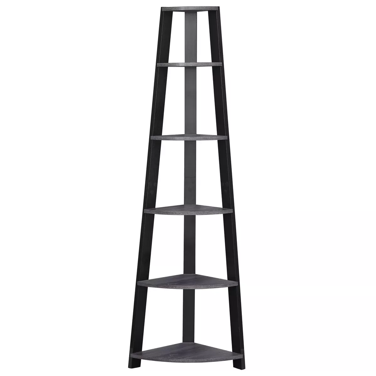 Monarch Specialties I Bookcase, 72"H, Grey/Black