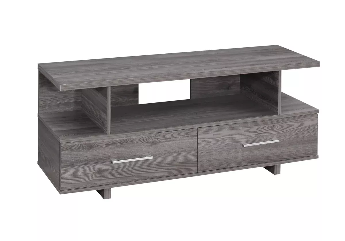 Monarch Specialties TV Stand, Grey,
