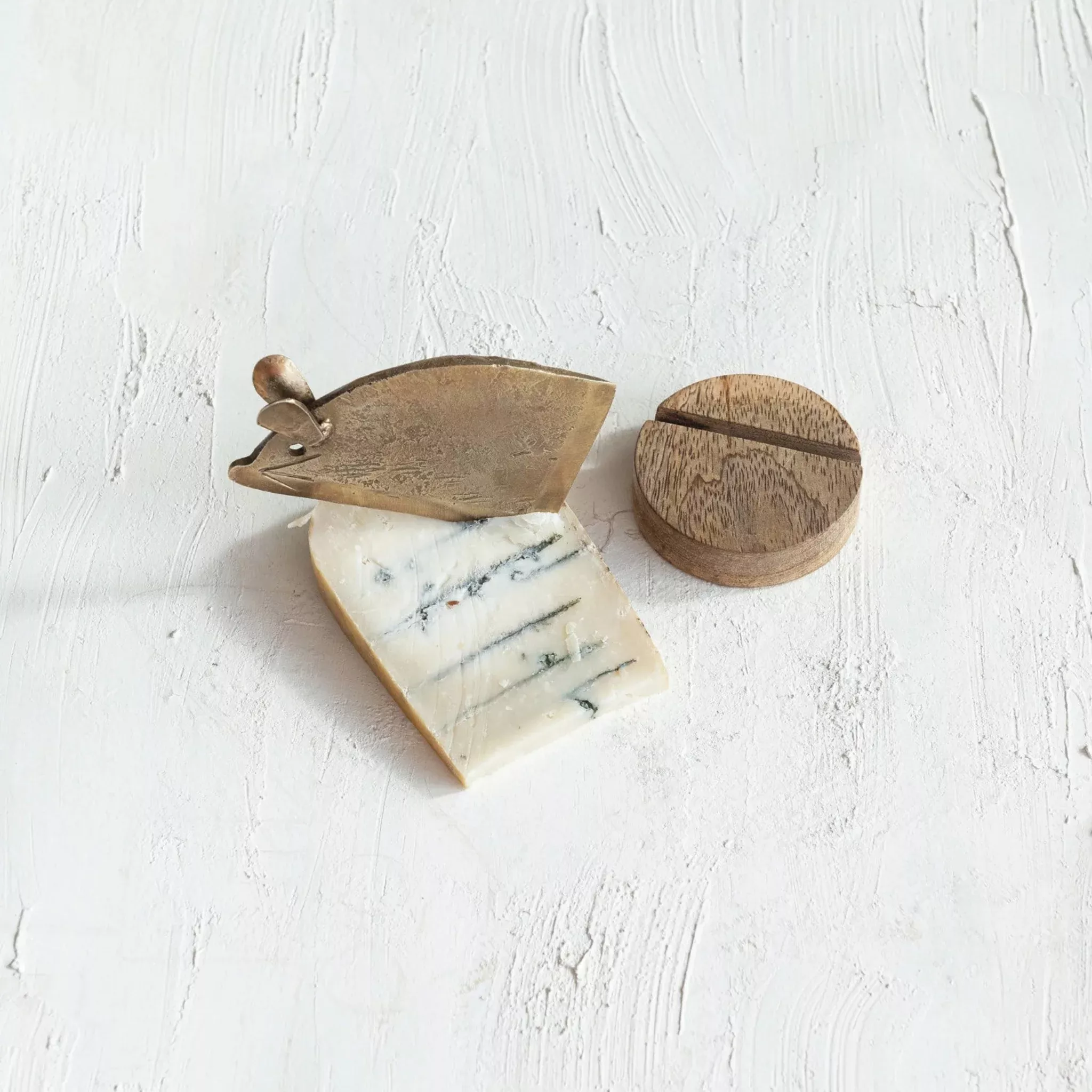 Mouse Shaped Cheese Knife & Stand