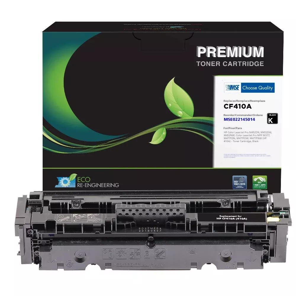 MSE Brand Remanufactured Toner Cartridge Replacement for HP CF410A (HP 410A) | Black