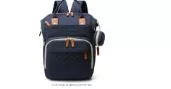 Multi-Function Waterproof Diaper Bag Backpack, 16 Pockets, Changing Pad, Anti-Theft Design, Unisex, Large (Black)