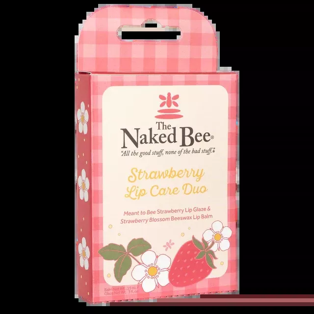 Naked Bee Strawberry Lip Care Duo