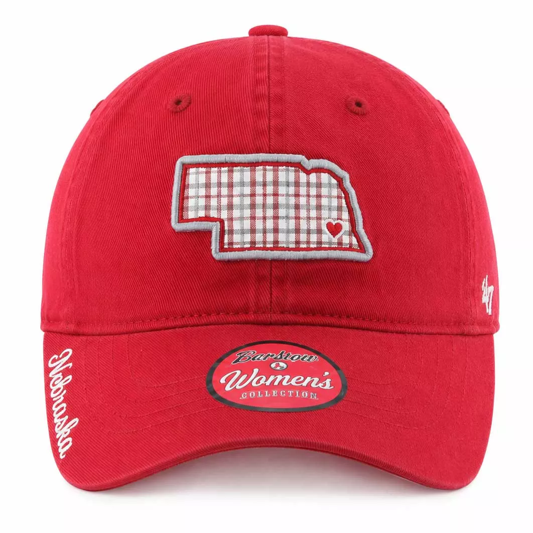 Nebraska State Patch Women's Adjustable Hat