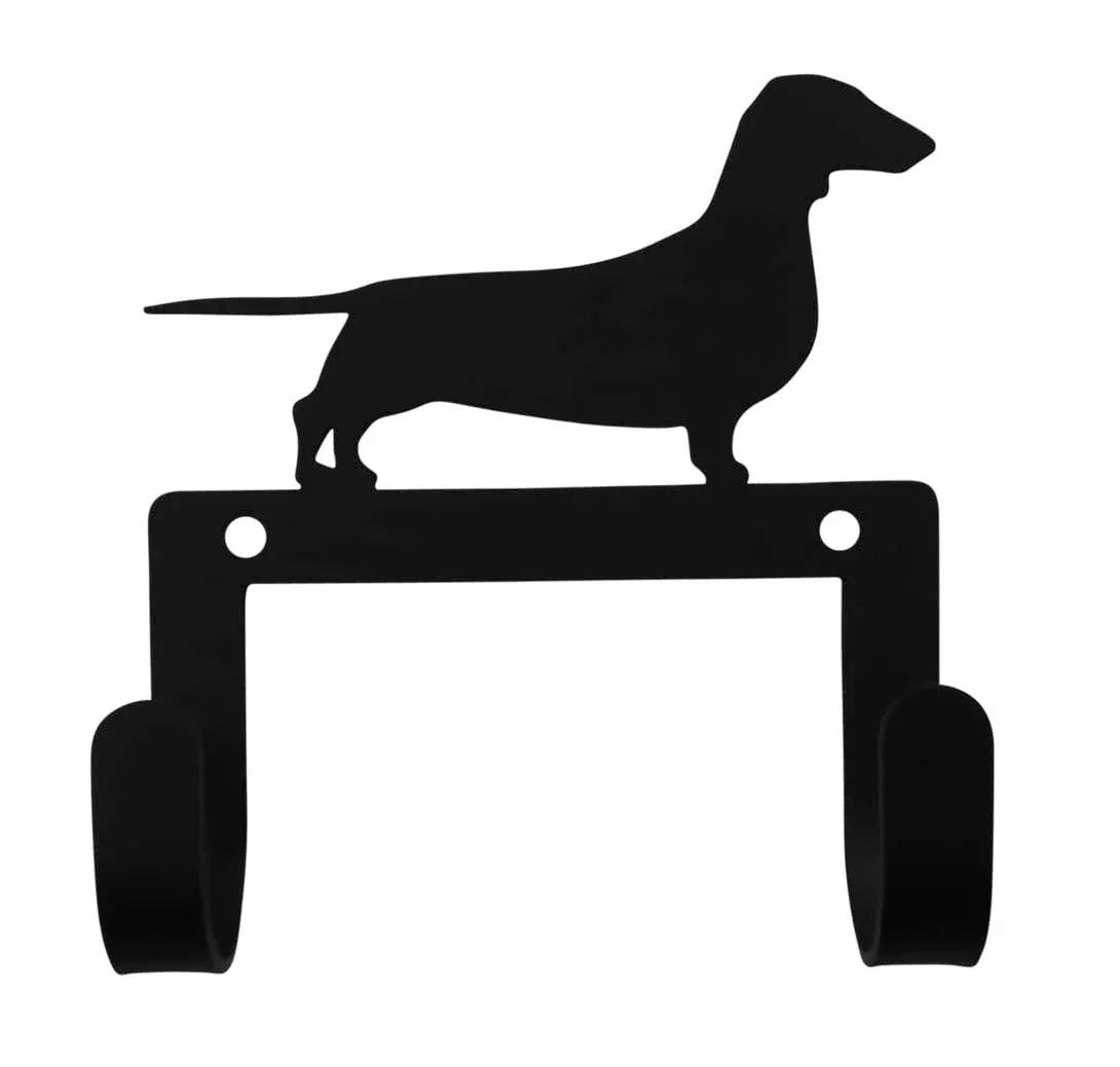 NEW - Dachshund - Leash and Collar Wall Hook