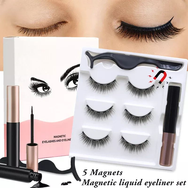 New Magnetic Curling False Eyelashes