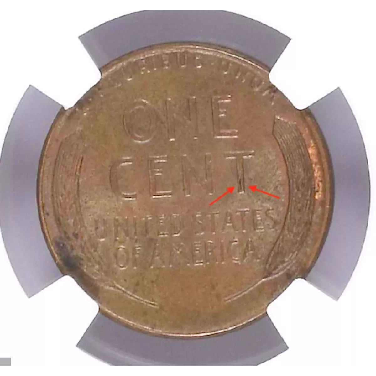 NGC AU 58 BN 1C, 1955 LINCOLN WHEAT