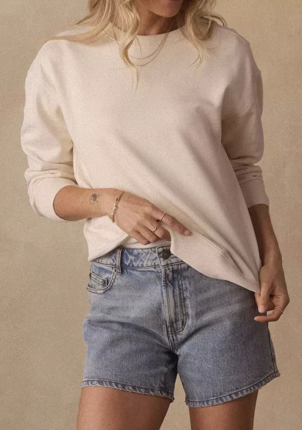 The Normal Brand Mid-Rise Denim Short – Medium Greyson Wash