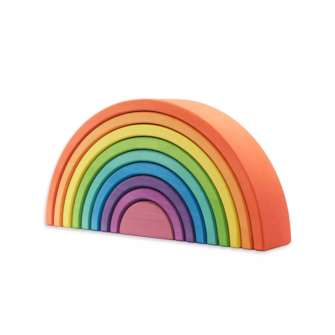 Ocamora Rainbow Stacker: 9 Piece Orange