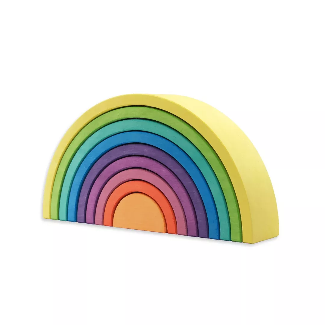 Ocamora Rainbow Stacker: 9 Piece Yellow