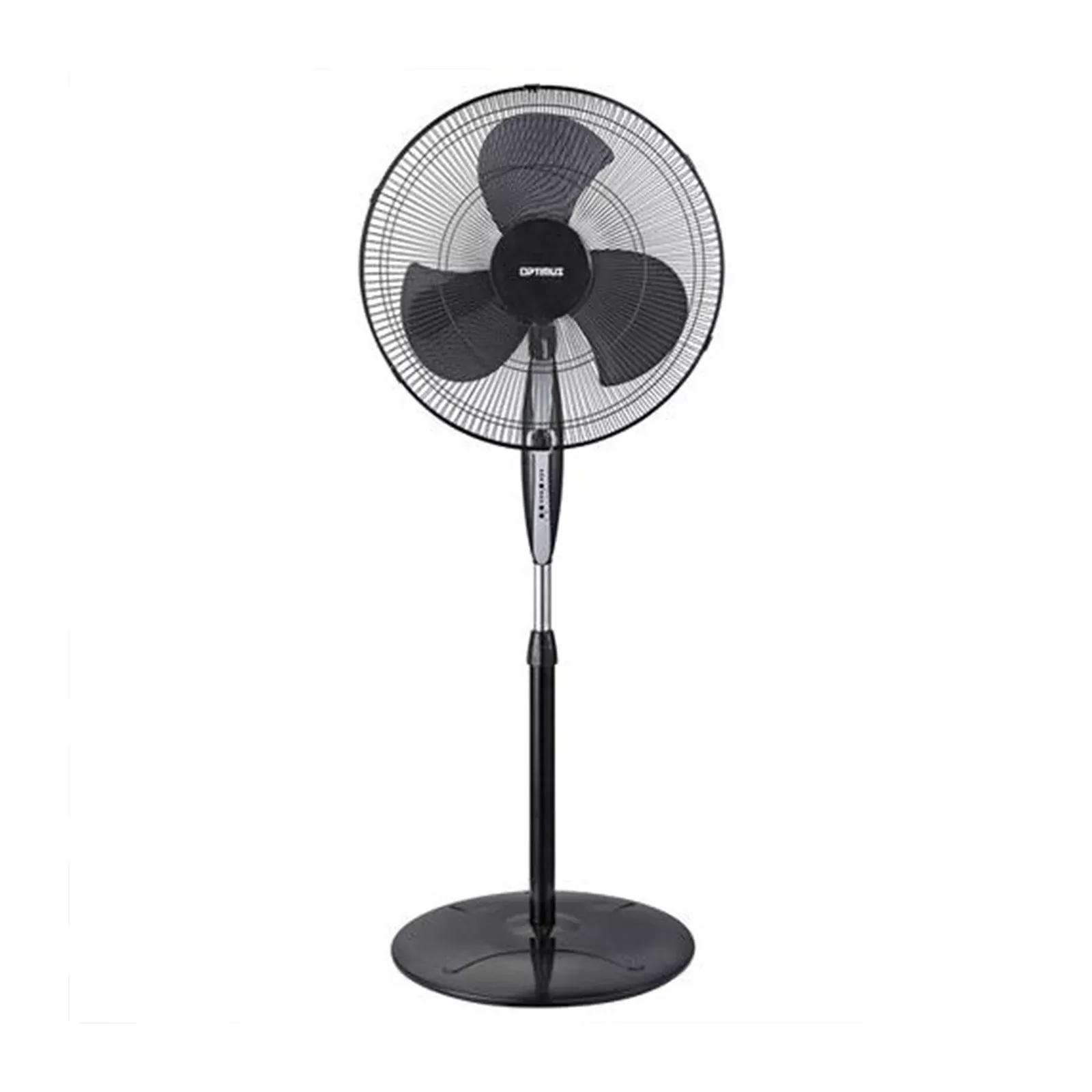 Optimus18 in. Oscillating Stand Fan in Black