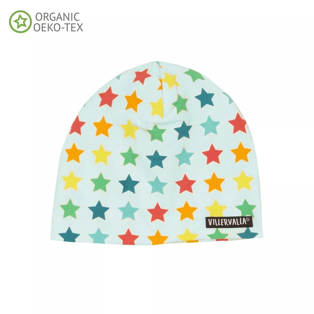 Organic Cotton Beanie Hat Diagonal Star Surf