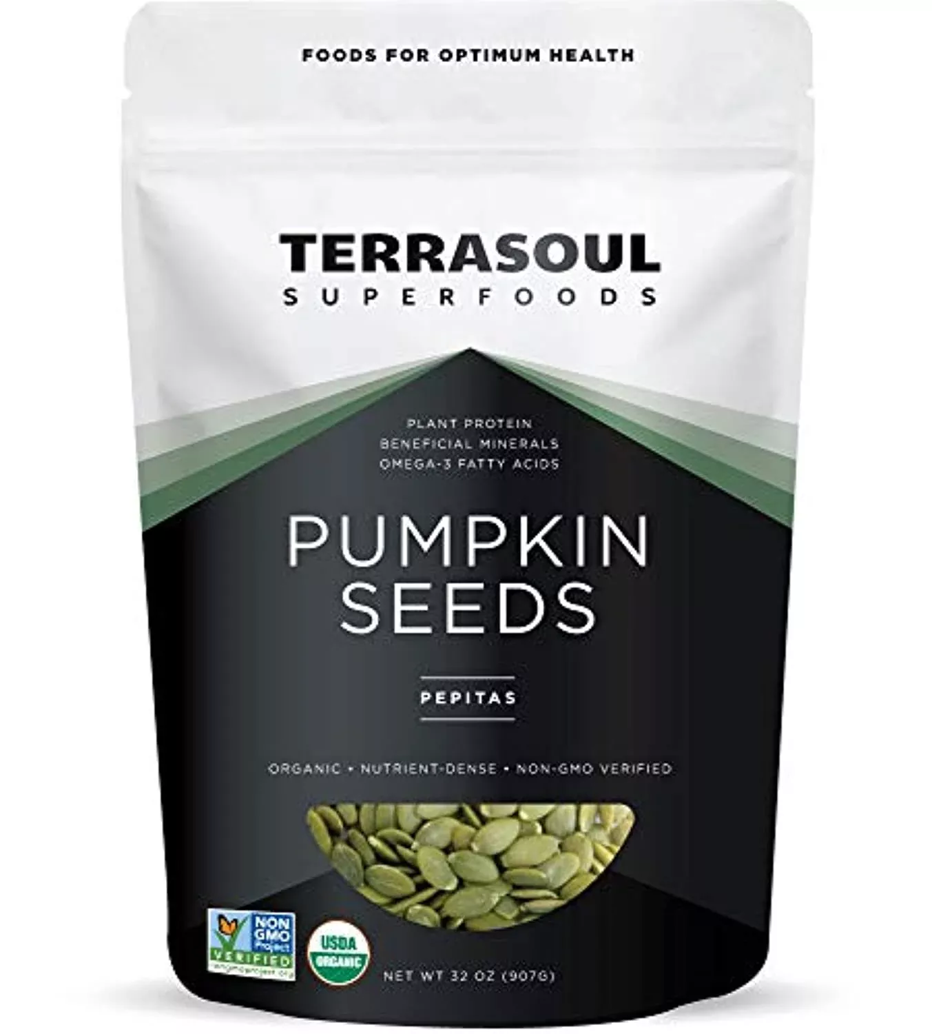 Organic Pumpkin Seeds, 2 Lbs - Premium Quality Fresh Raw Unsalted