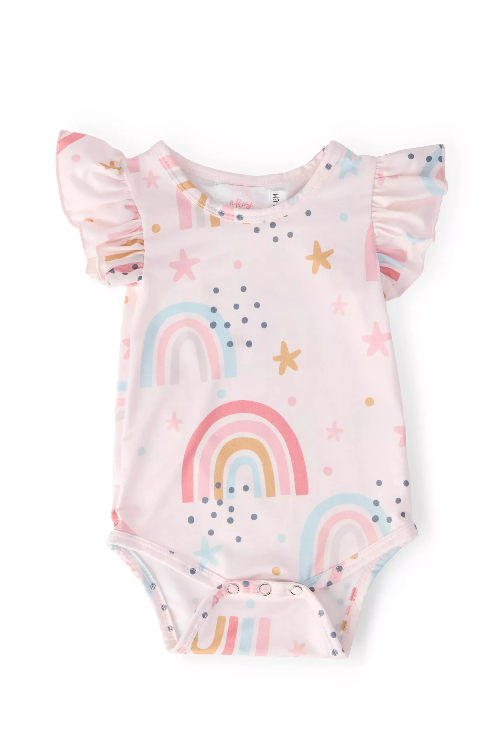 Over the Rainbow S /S Flutter Bodysuit