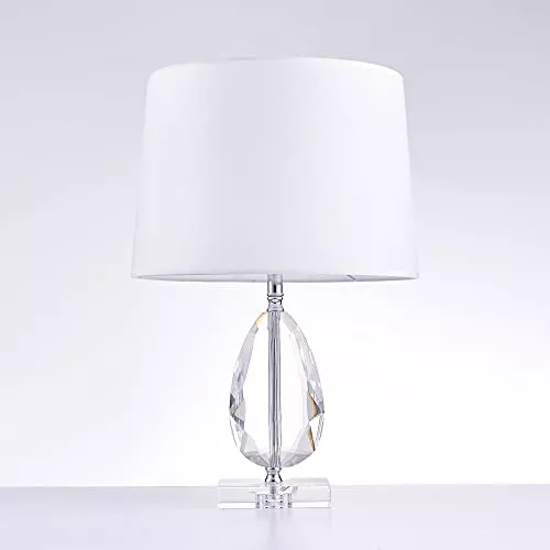Pasargad Home Trento Collection Metal & Crystal Table Lamp Lights