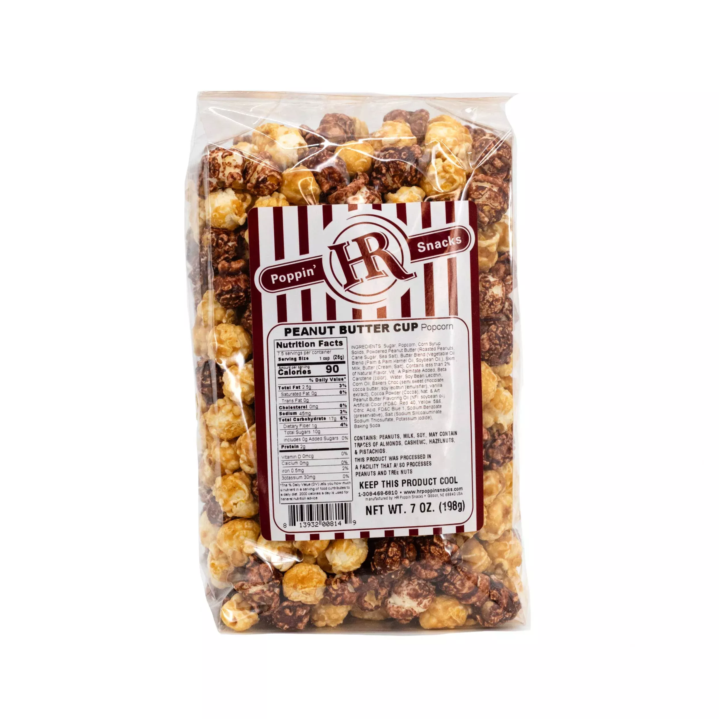 Peanut Butter Cup Popcorn | 5 oz | HR Poppin' Snacks