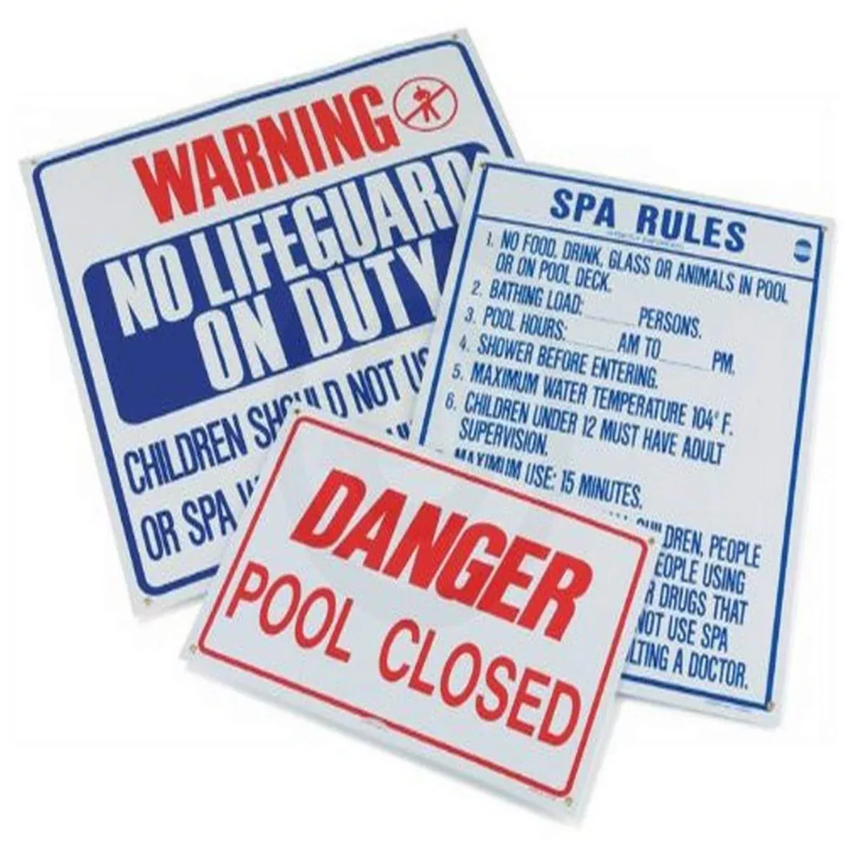 Pentair R230400 Pool Rules Pool Sign