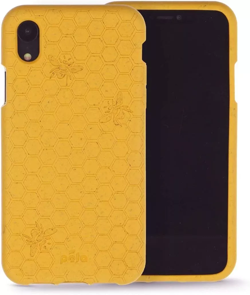 Phone Case for iPhone XR - Compostable Alternative to Traditional Plastics - No Phthalates or BPA - Precise Cuts for Charger, Speakers, Volume, and Power Buttons  