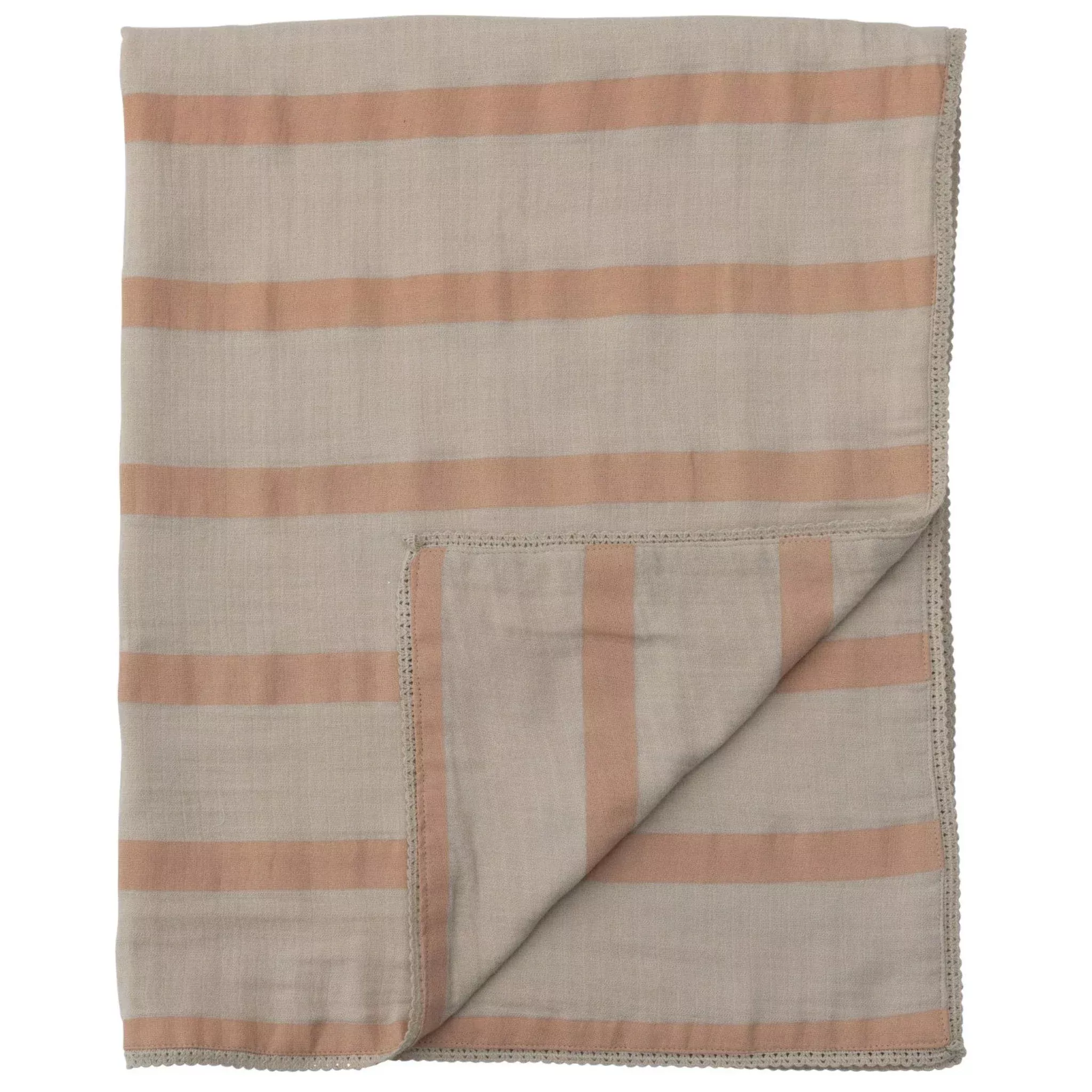 Pink & Cream Double Cloth Baby Blanket