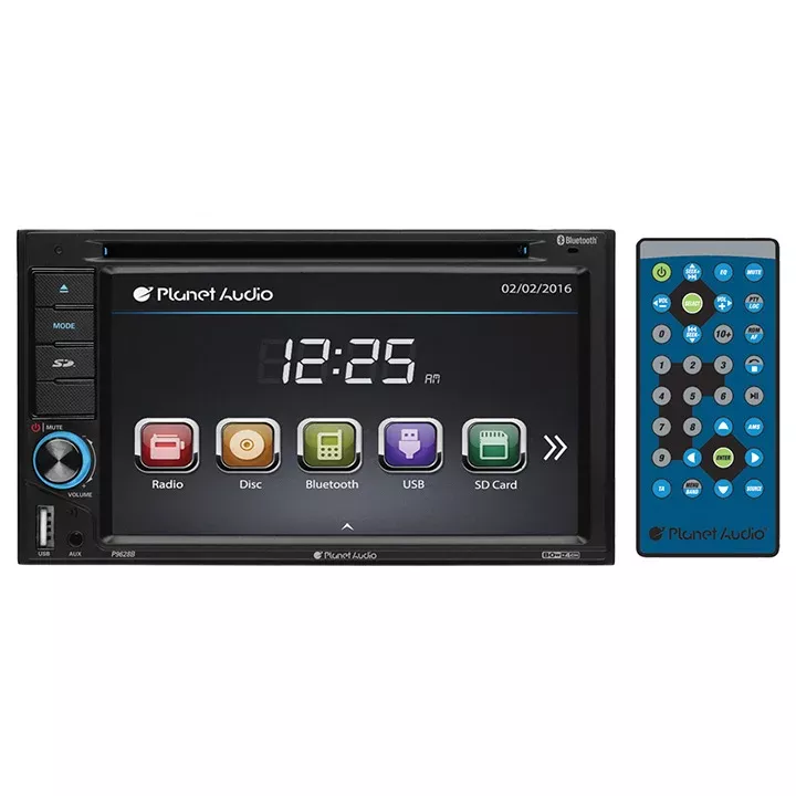 Planet Audio P9628B 6.2" D.Din Touchscreen DVD/BT