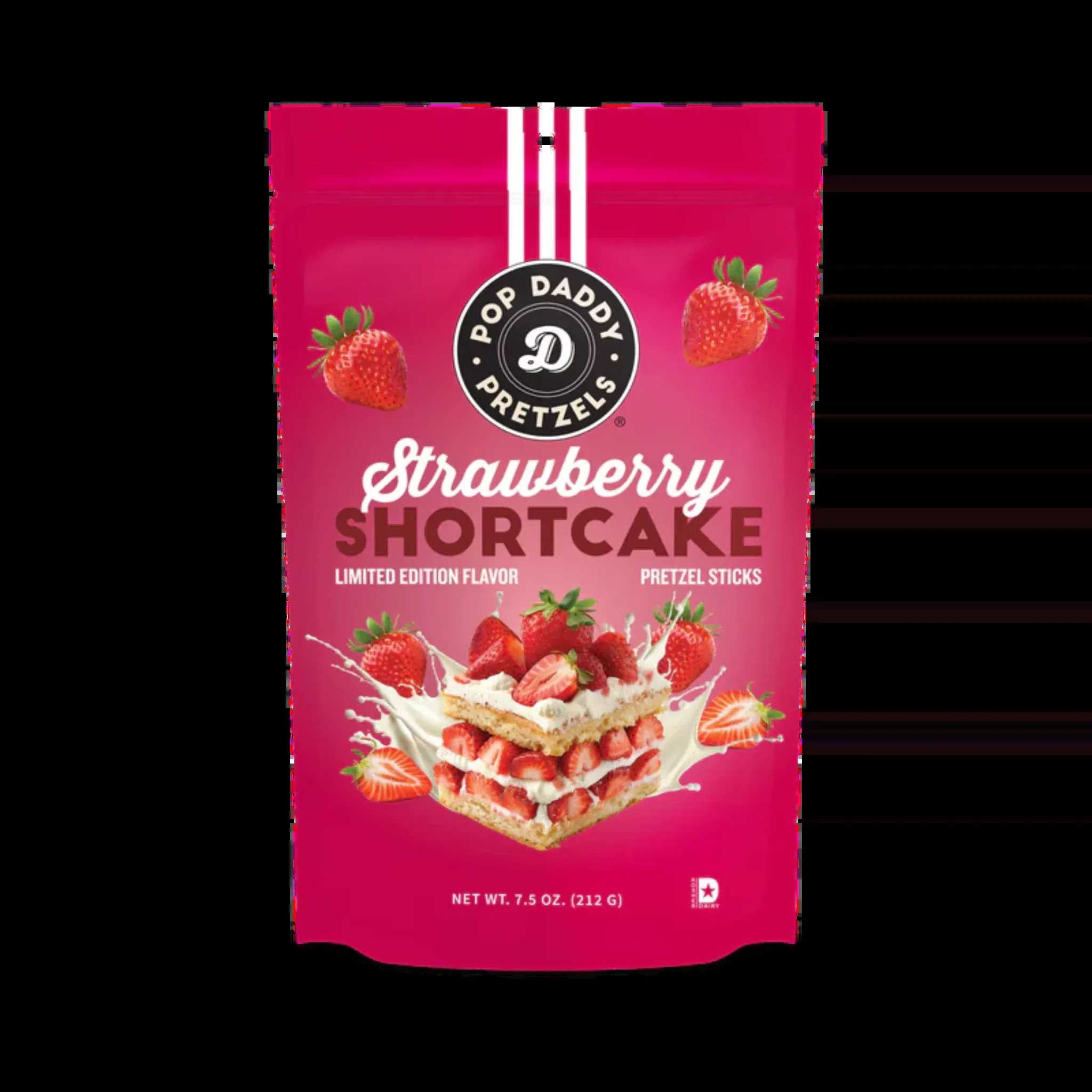 Pop Daddy Berry Delicious Strawberry Shortcake Pretzels