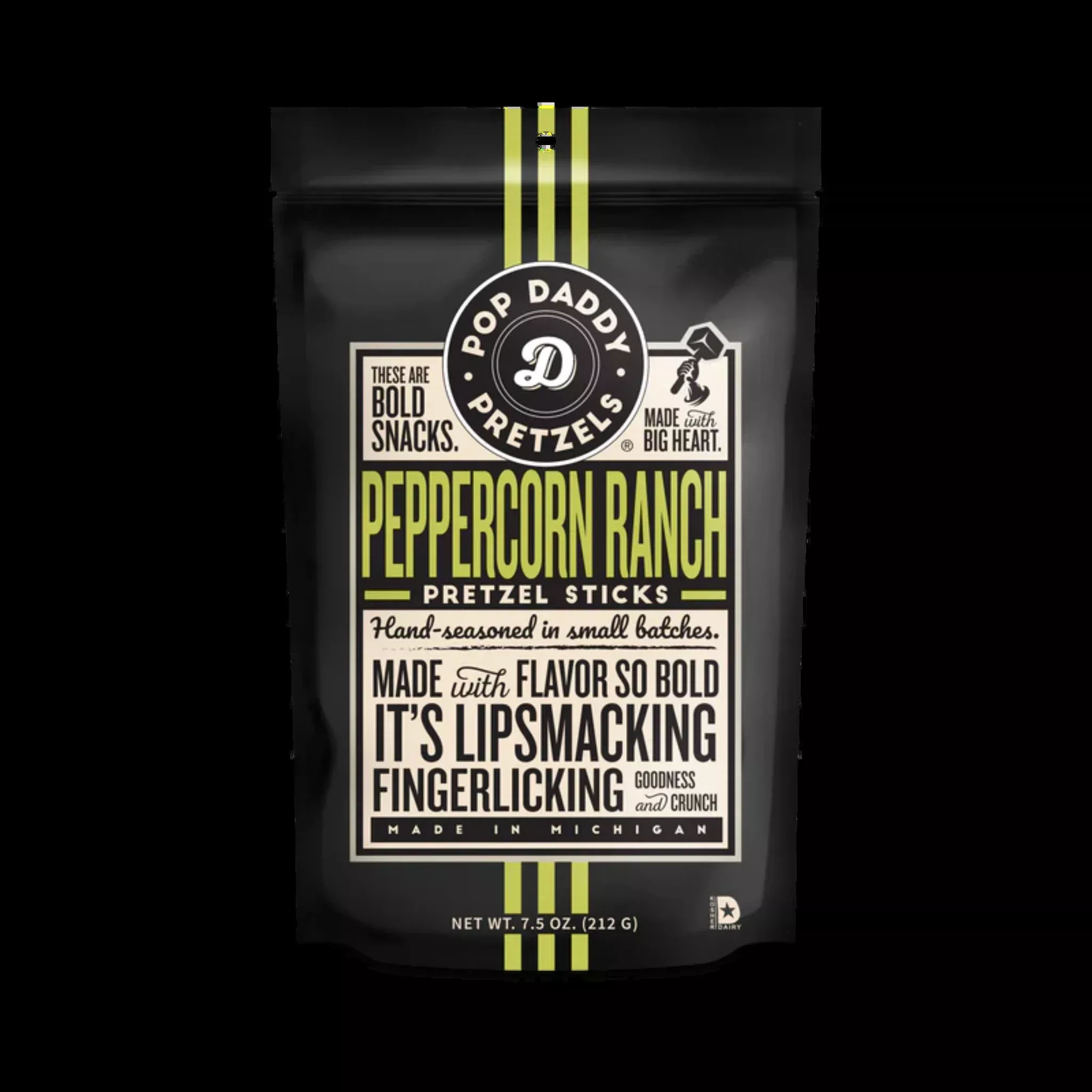 Pop Daddy Peppercorn Ranch Seasoned Pretzels